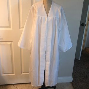 White Graduation Gown 🎓
